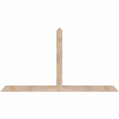 Ekena Millwork Portland Smooth Timber Gable Bracket, Douglas Fir, 72"W x 39"H x 3 1/2"D x 3 1/2"F, 13/12 Pitch GBW072X39X0404POR00SDF
